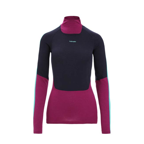 Icebreaker Women's Merino 200 Sonebula Long Sleeve High Neck Thermal Top CL 2023