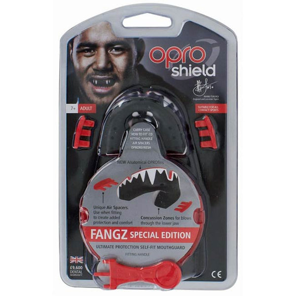 Opro Platinum Fangz Mouth Guard 7 years +