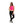 Load image into Gallery viewer, Rose Road Tank Bra - Neon Pink with White Rose Centre Back
