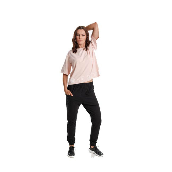 Rose Road Cropped Tee with Rose Road