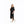 Load image into Gallery viewer, Rose Road Cruz Dress - Black with Large Embossed Rose
