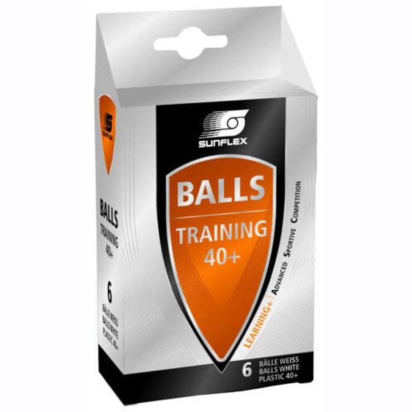 SunFlex Table Tennis Balls Train White