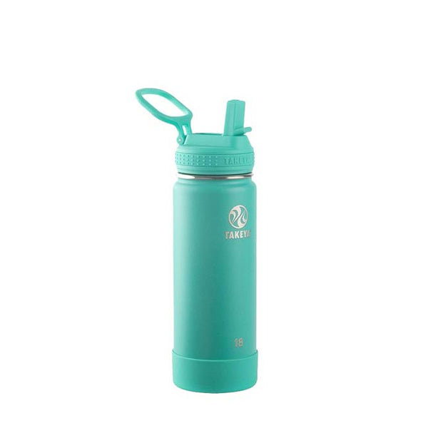 Takeya 18 oz Insulated Water Bottle with Straw Lid