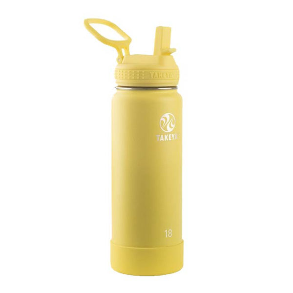 Takeya 18 oz Insulated Water Bottle with Straw Lid