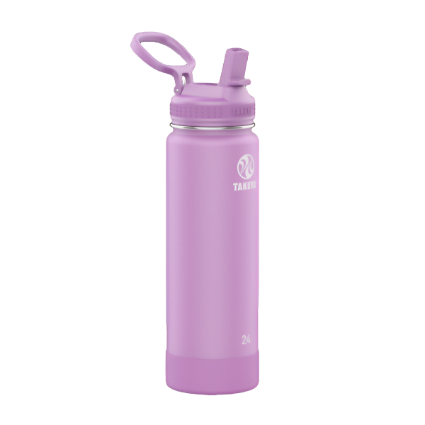 Takeya 24 oz Insulated Water Bottle with Straw Lid