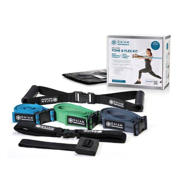 Gaiam Total Body Tone & Flex Kit - 3 Premium Weaves